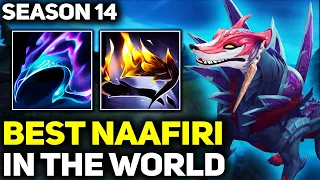 RANK 1 BEST NAAFIRI IN SEASON 14 - AMAZING GAMEPLAY! | League of Legends