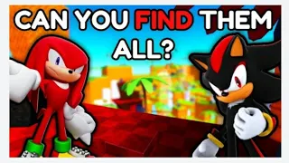 How to find All 34 Characters in Find the Sonic Morphs X | Roblox