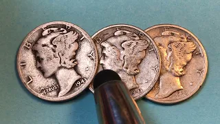 1943 US Dimes Worth $15,000-$20,000 - United States WWII 10 Cent Coins