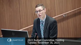 2022 Budget Committee, November 16, 2021