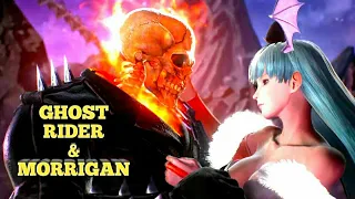 Ghost Rider & Morrigan Scenes - Marvel vs Capcom Infinite