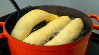 Put the dough in boiling water and you will never buy bread again!