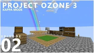 Project Ozone 3 Kappa Mode - COBBLE GEN [E02] (Modded Minecraft Sky Block)