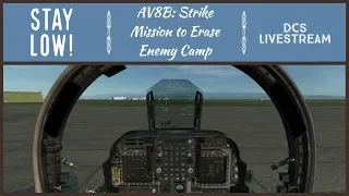 Strike Mission to Destroy Enemy Camp - DCS World - AV8B Harrier