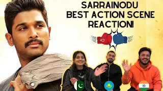 Foreigners React to the BEST Action Scene of Sarrainodu! ALLU ARJUN | Rakul Preet | Catherine Tresa