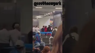 BLOODIE & ROSCOE G FIGHT KYLE RICHH & JENN CARTER AT THE AIRPORT (SECOND ANGLE)