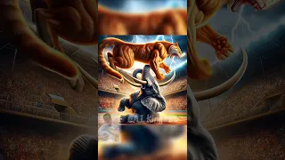 🌍🥊Muscle Cat vs. Elephant: Ultimate Showdown in Africa!🐱🐘 ｜AIAnimation