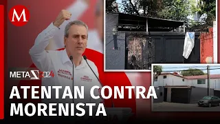 Muestran videos de ataque con bombas molotov a casa de campaña de Pepe Chedraui en Puebla