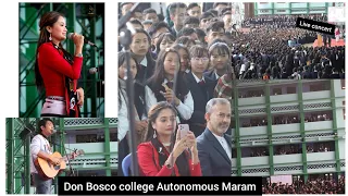 Actress soma laishram and kL pamei live concert at Don Bosco college Autonomous Maram||2022.