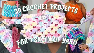 30 Crochet Projects That You Can Do With One Skein of Yarn or Scrap Yarn