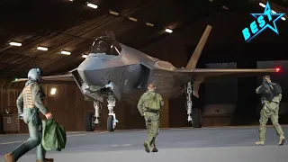 Military: Pilots SCRAMBLE F-35 Stealth Jets! Rush for $100 Million F-35s During Fast Takeoff!