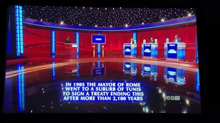 Final Jeopardy, “History” - Amy Schneider Day 2 (11/18/21)