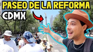 Así es la Famosa Av "PASEO DE LA REFORMA" en Ciudad de México!🇲🇽 Guia Turística ✅