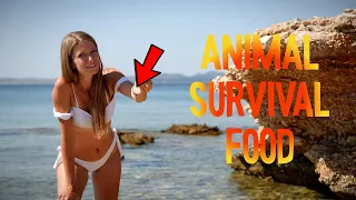 🏝️Animal emergency food from the beach🌊Disgusting🤢but edible🔥Summervibes⚓👙