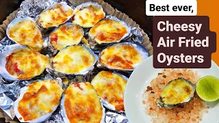 So simple, super easy: Cheesy Air-Fried Oysters that you will want to eat every day.