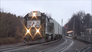 NJT and NS Main and Bergen County Line action (1/18/2017) with High Hood, wrong railing and more!