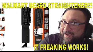 CHEAP WALMART BEARD STRAIGHTENER WORKS!