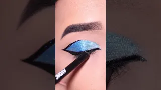 #shorts Blue Eye Makeup Tutorial || Shilpa