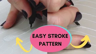 Easy MICROBLADING STROKE PATTERN (The Pinecone explained)