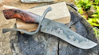 Knife Making - Making a Bowie Recurve - San Mai