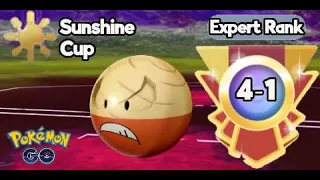 Electrode Hisuian Charging Sunshine Cup in Go Battle League at Expert Rank, Season14, in Pokémon Go