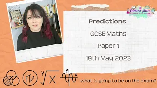 GCSE Maths Paper 1 | 2023 Exam Predictions | 19th May 2023