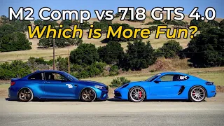 BMW M2 Competition vs Porsche 718 Cayman GTS 4.0 - Head to Head Review!