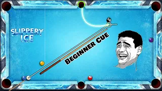 Beginner Cue on Slippery ice 😂 Wonderland Cue Level Max 8 ball pool