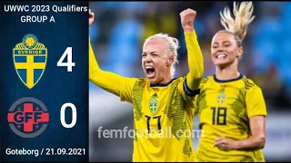 [4-0] | 21.09.2021 | Sweden vs Georgia | FIFA Women World Cup 2023 Qualifiers | Group A