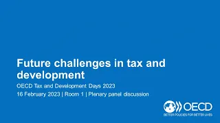 OECD Tax and Development Days 2023 (Day 2): Plenary panel discussion