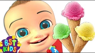 Twins Babies Yummy Ice cream Song - BillionSurpriseToys Nursery Rhymes, Kids Songs