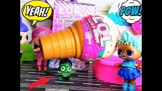 DOLL LOL CARTOONS! HULK, BABY GIVE me #LOL ICE cream SURPRISE #lolsurprise #cartoons