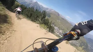 Les 2 Alpes dh, drone dji gopro diable commencal