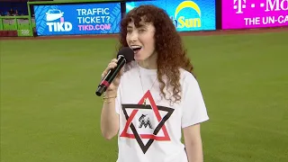 Israeli Anthem at Miami Marlins, Jewish Heritage Day 2018