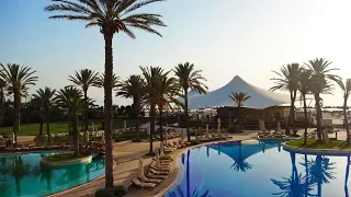 Отдых в Тунисе. Отель Movenpick Resort Сусс. Обзор бассейна, джакузи и территории отеля