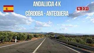 Driving in Spain Andalucia from Córdoba to Antequera on N-331