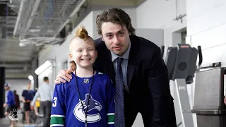 Quinn Hughes Meets Canucks Fan Battling Cancer