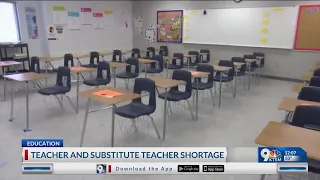 Teacher and substitute teacher shortage