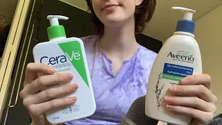fast gripping, tapping and scratching on lotion bottles ASMR
