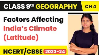 Ncert class 9 Geography chapter 4 climate ||Factors Affecting India's Climate #ncertintelugu