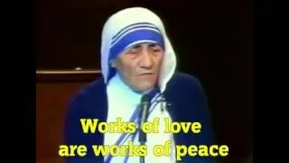 Mother Teresa Speech about love