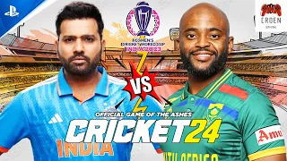 Cricket 24 | India vs South Africa | WORLD CUP 2023 LIVE | FULL MATCH | PS5 | CRDen Gaming