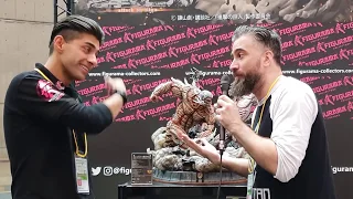 🔴 Interview with Artist Caleb Nefzan Attack on Titan Eren vs The Armored Titan by Figurama