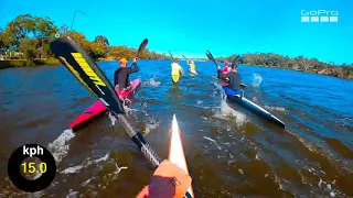 Island to Island 2020 WA Canoe Marathon race - Vajda Infusion II K1