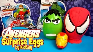 KidCity Opens Avengers Play-Doh Surprise Eggs!