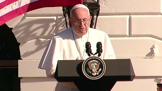 Pope Speaks At White House- Full Speech