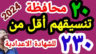 تنسيق الشهادة الإعدادية 2024