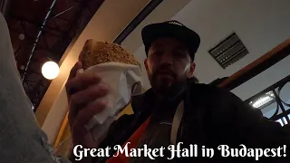 Budapest Market Hunt @ Great Market Hall! AMAZING Hungarian Street Food! Travel Vlog 49 🇭🇺