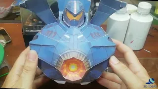 GIPSY DANGER PAPERCRAFT TUTORIAL 1 CABEZA Y PECHO