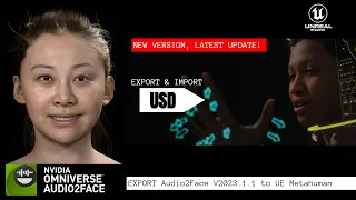 How to Export Nvidia Audio2face facial Animations into UE5 Metahuman